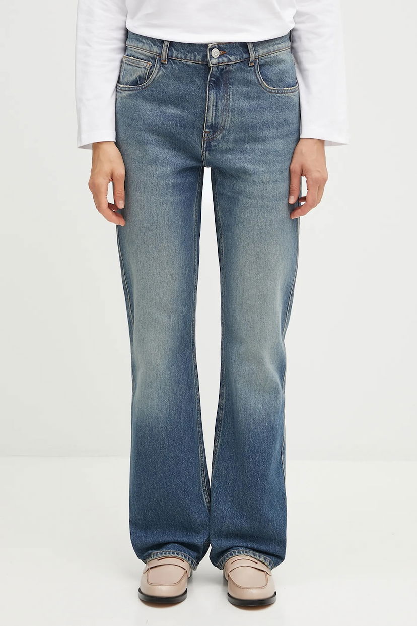 Джинси Coperni Coperni High Waist Boyfriend Jeans Синій | COPP163F2022