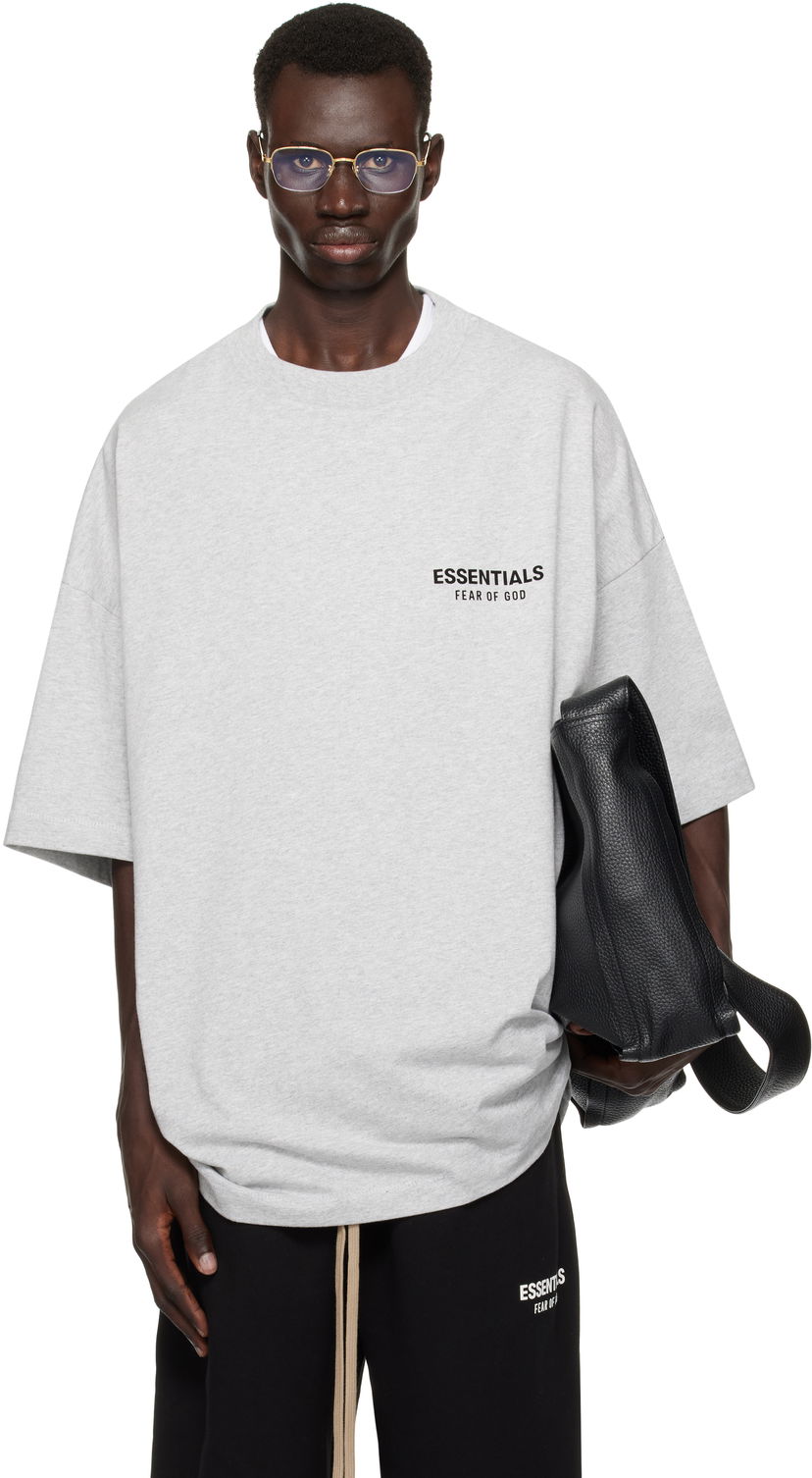 Футболка Fear of God Essentials Jersey Crewneck T-Shirt Сірий | 125HO244368F