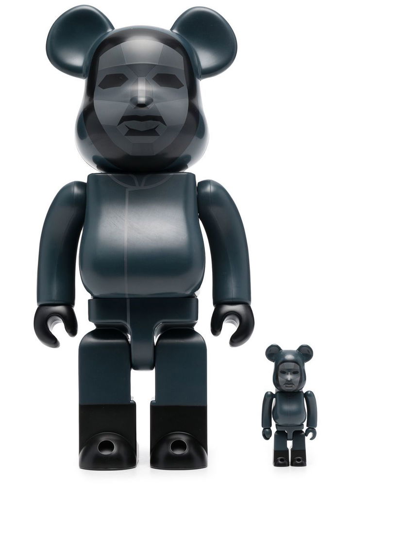 Колекційний Medicom Toy Squid Game Frontman 100% and 400% figure set - Black чорний | 14SQUIDFRONTFMULTI19309556