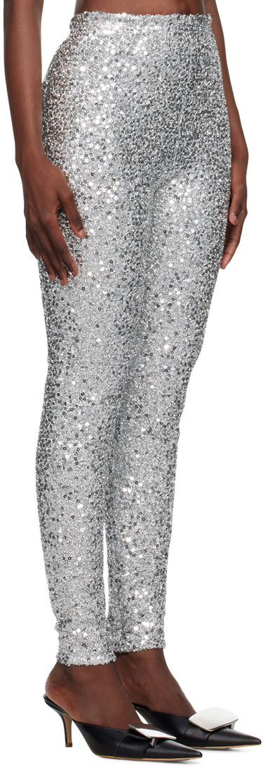 Легінси We11done We11done Sequined Leggings Металік | WD-LE3-23-246-W-SV, 1