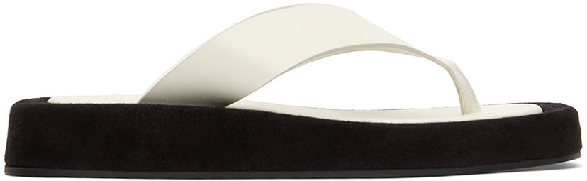 плаття The Row The Row Ginza Platform Thong Sandals білий | F1138-L6525