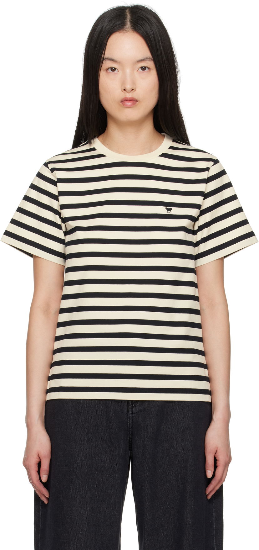 Футболка Max Mara Weekend Max Mara Striped T-Shirt бежевий | 2515971031600
