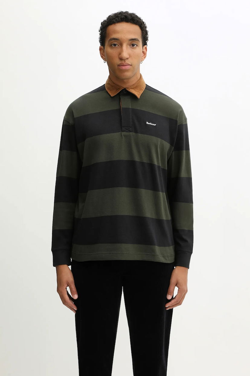 Сорочка поло Barbour Newclose OS Long-Sleeved Rugby Shirt Різнокольоровий | MML1513BK31