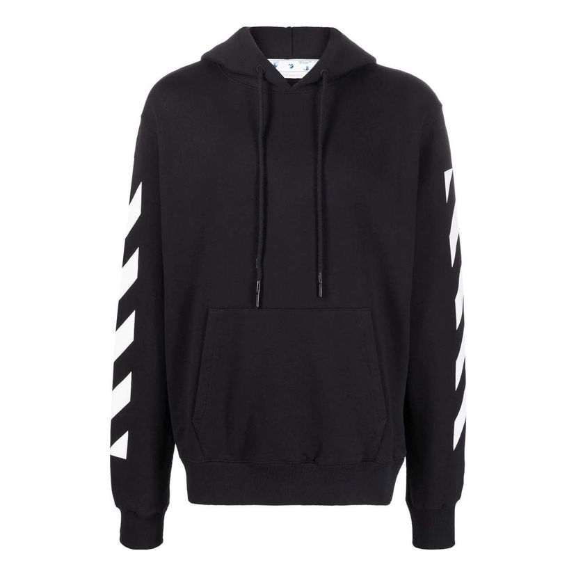Світшоти Off-White Loose Fit Hoodie With Arrow Pattern чорний | OMBB097C99FLE0121001