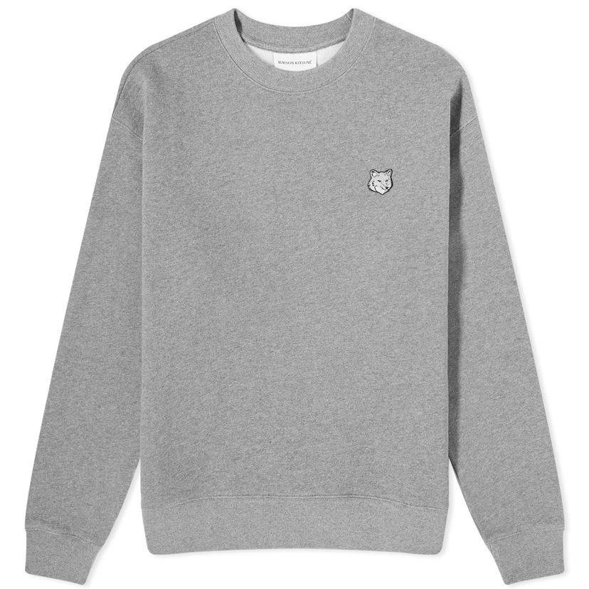 Cветр MAISON KITSUNÉ Patch Comfort Crew Sweat Сірий | MM00316KM0307-H131