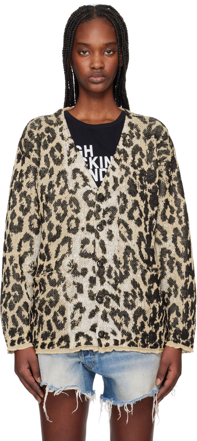 Cветр R13 R13 Boyfriend Cardigan бежевий | R13WY268-Y192B