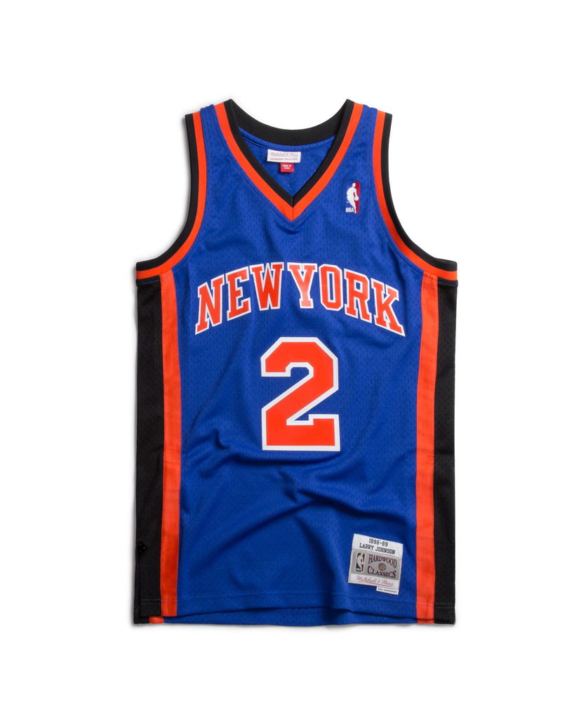 Джерсі Mitchell & Ness Mitchell & Ness Hardwood Classics Swingman Jersey New York Knicks 1998-99 Larry Johnson #2 Синій | SMJYCP18007-NYKROYA98LJO