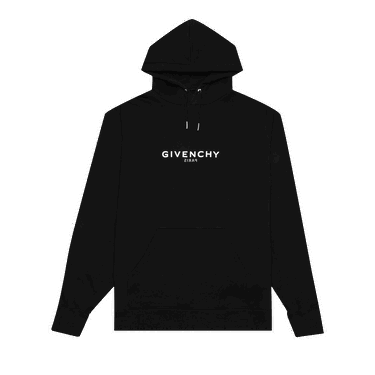 Світшоти Givenchy Classic Fit Hoodie With Reverse Print чорний | BMJ0GD3Y78 001, 0