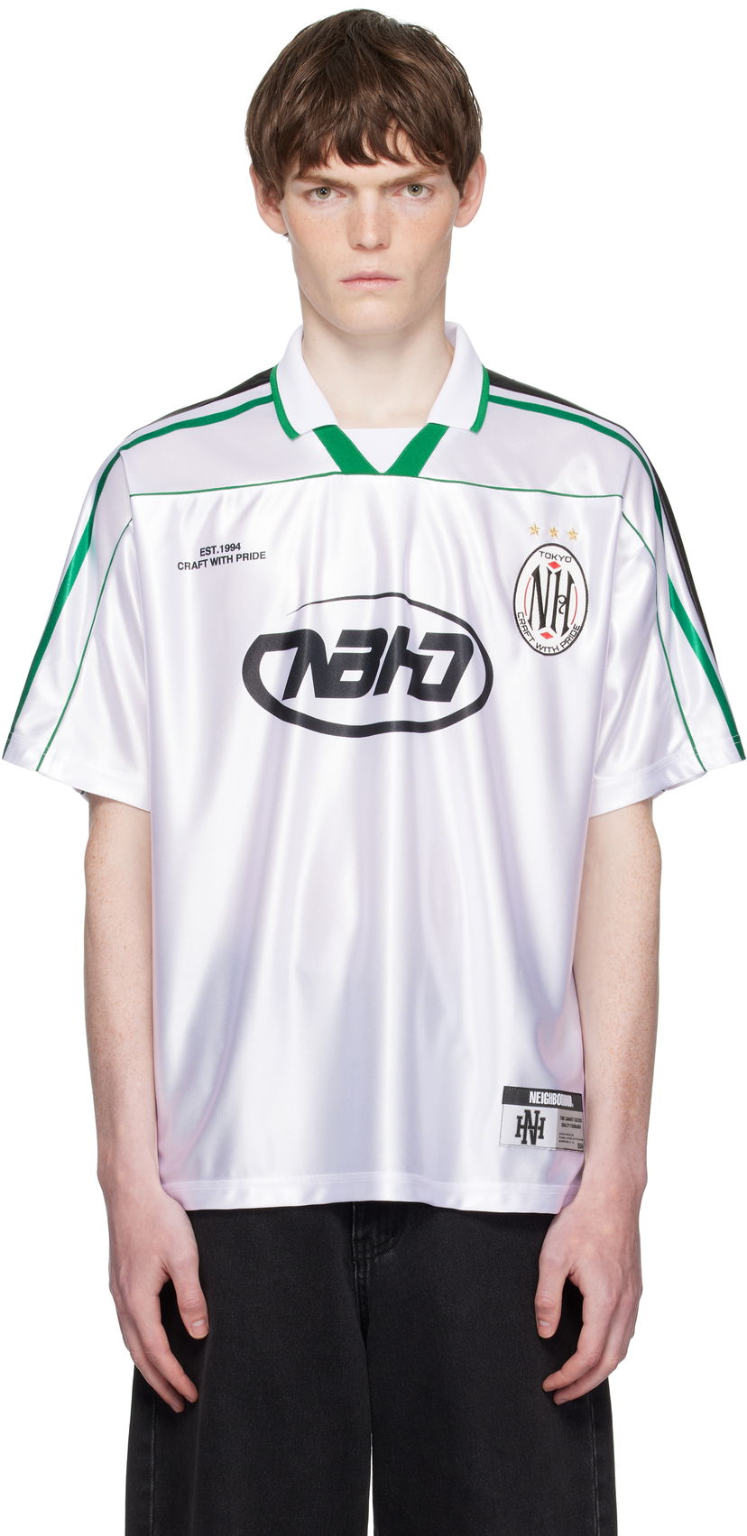 Сорочка поло Neighborhood Neighborhood Game Short Sleeve Polo білий | 251FPNH-CSM16