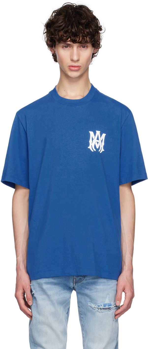 Футболка AMIRI Blue MA Core Logo T-Shirt Синій | AMJYTE1074