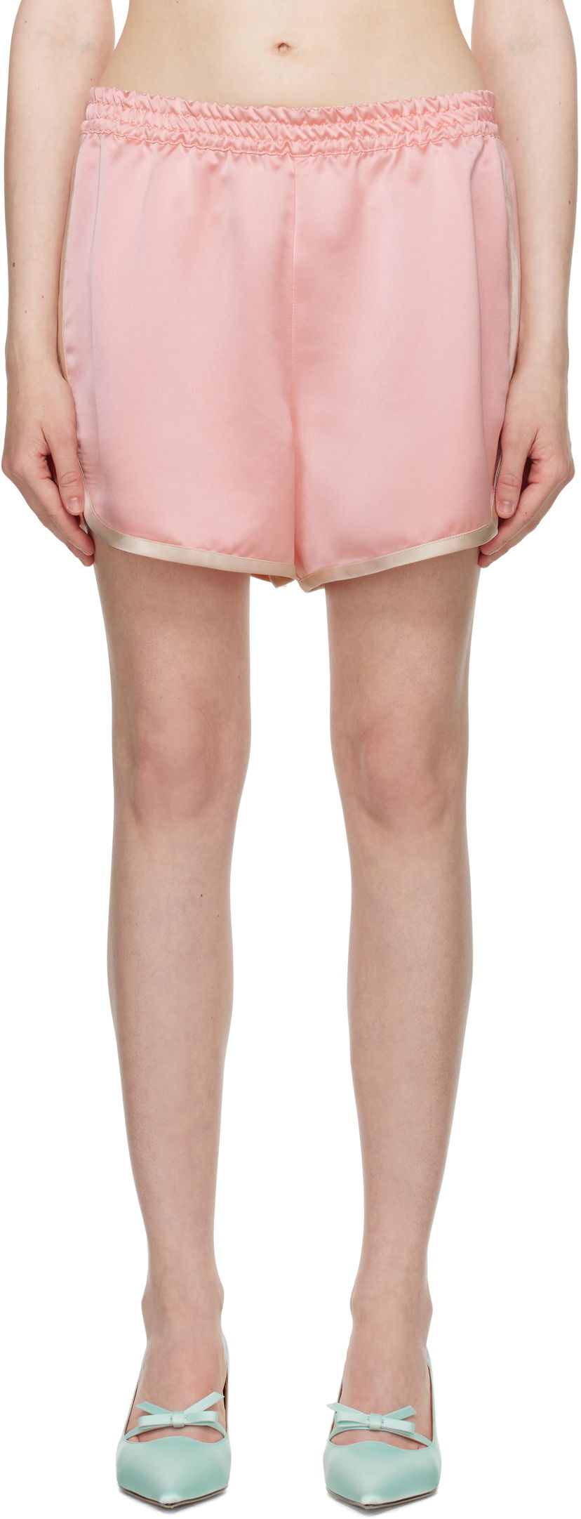 Шорти Anna Sui Anna Sui Satin Shorts Рожевий | 325D40