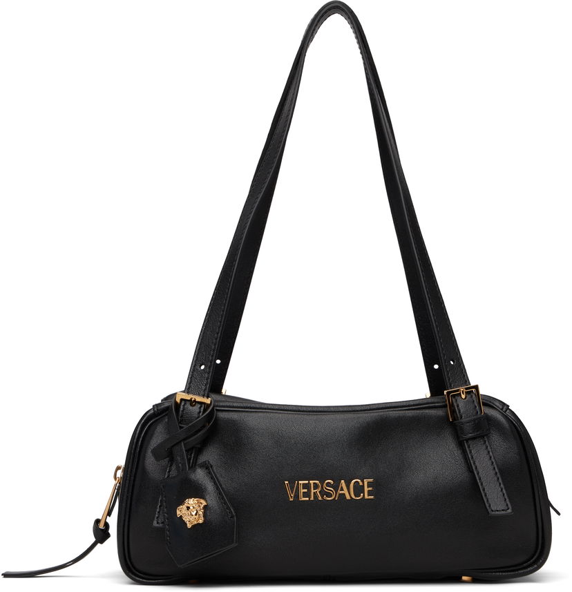 Сумка Versace Versace Tag Bowling Shoulder Bag чорний | 1015792_1A13171