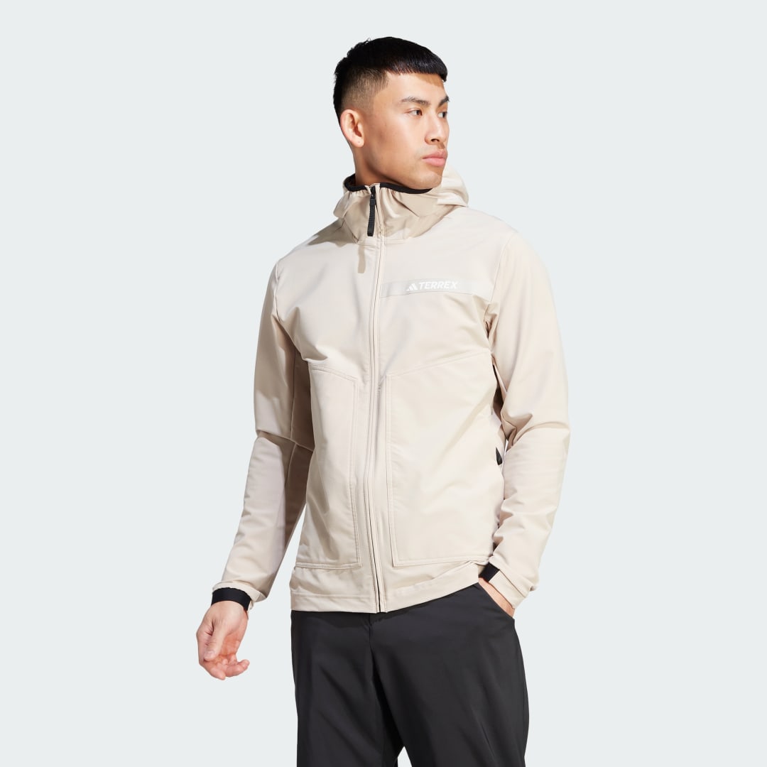 Куртка adidas Performance TERREX Multi Soft Shell бежевий | HZ4423, 1