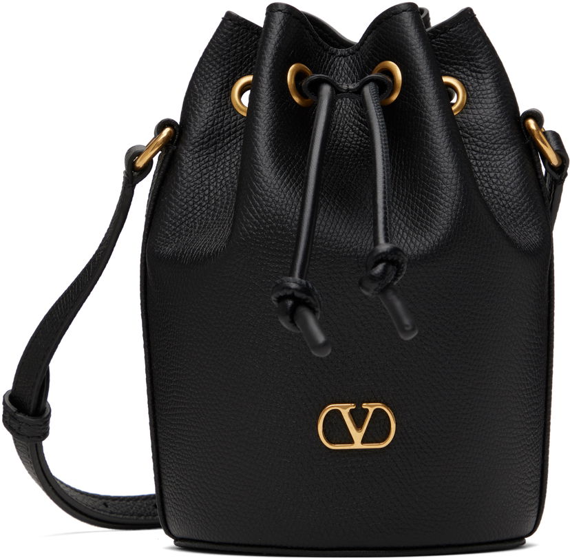 Сумочка Valentino Valentino Garavani Mini Drawstring VLogo Signature Bag чорний | 6W2P0AJ2SNP