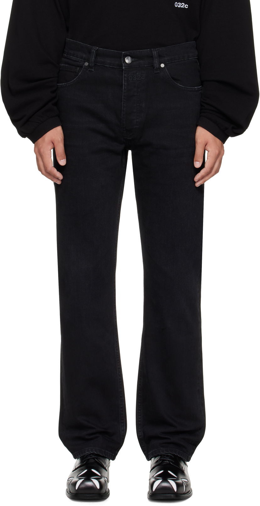 Джинси 032C 032c Down To Earth Straight Leg Jeans чорний | S25-URD-1021-050