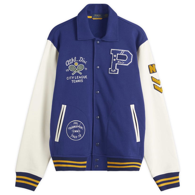 Куртка бомбер Polo by Ralph Lauren Ralph Lauren Athletic Club Varsity Jacket Синій | 710964979001