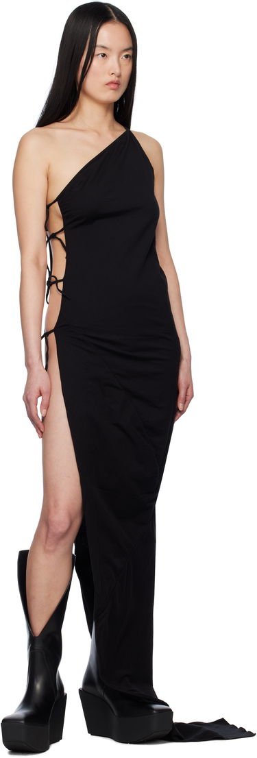 плаття Rick Owens Rick Owens DRKSHDW One-Shoulder Maxi Dress чорний | DS01E3516 RN, 3