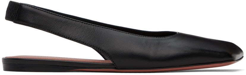 Аксесуари Amina Muaddi Amina Muaddi Ane Slingback Ballerina Flats чорний | ANE SLINGBACK FLAT NAPPA