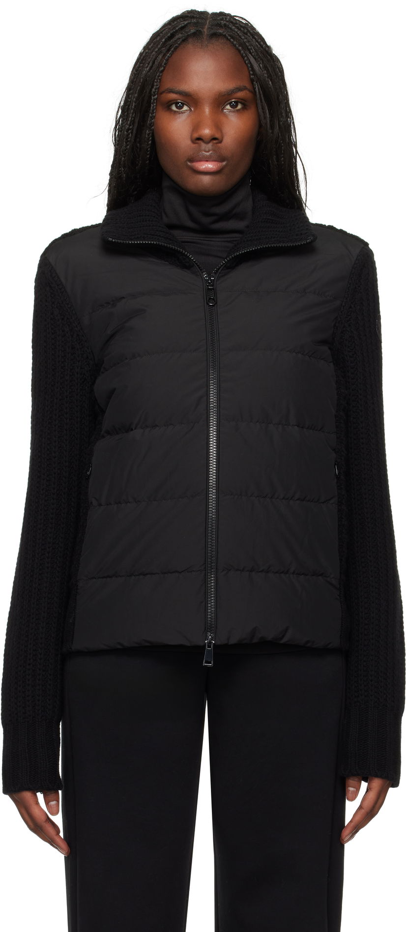 Пуховик Moncler Paneled Down Jacket чорний | J20939B00043M4281