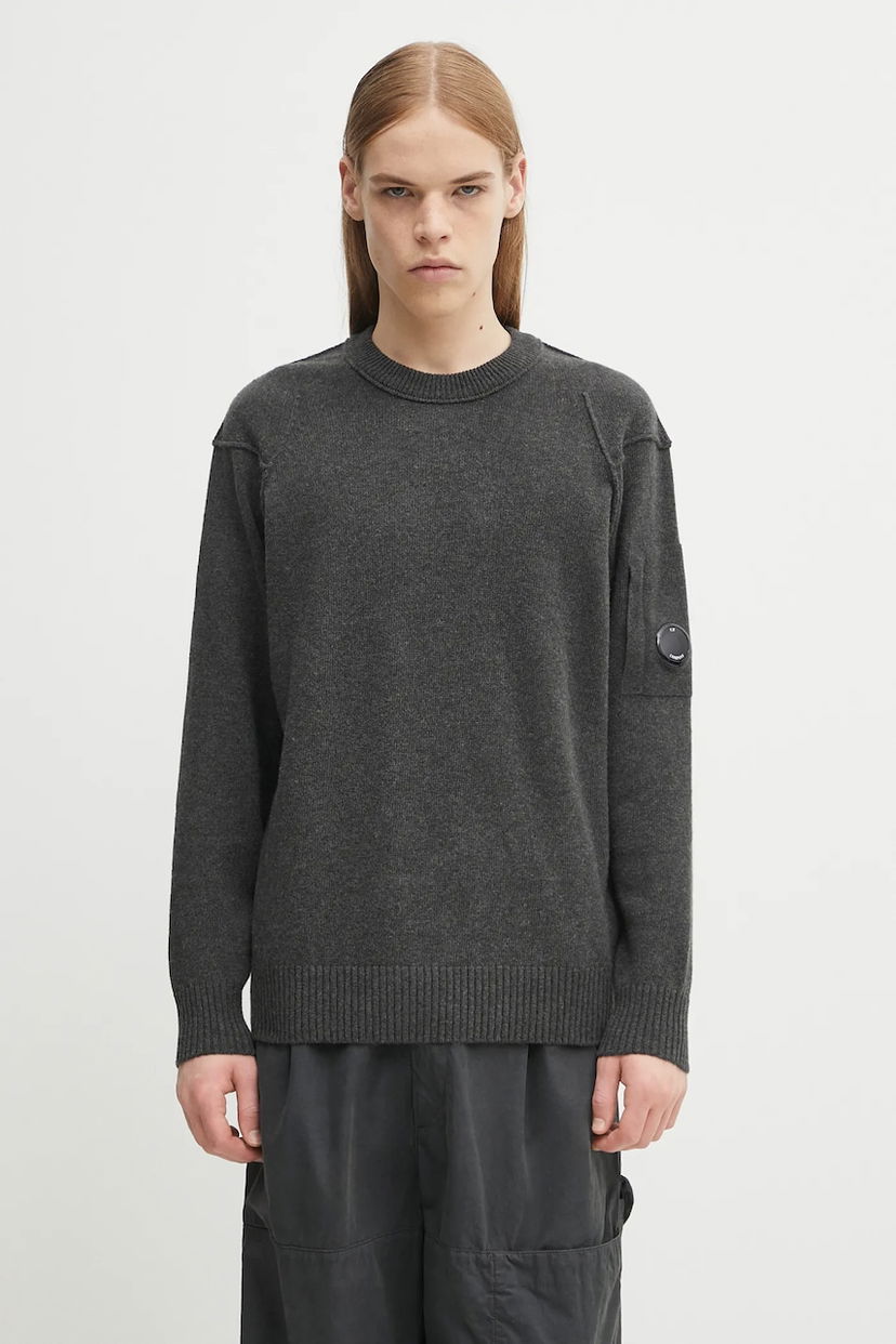 Cветр C.P. Company C.P. Company Wool Sweater Сірий | 19CMKN707A110149A