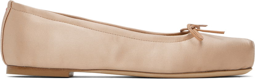 Догляд за взуттям Aeyde Aeyde Gabriella Satin Ballerina Flats бежевий | A11-FL-GBRS08FL26-SS24-960-013