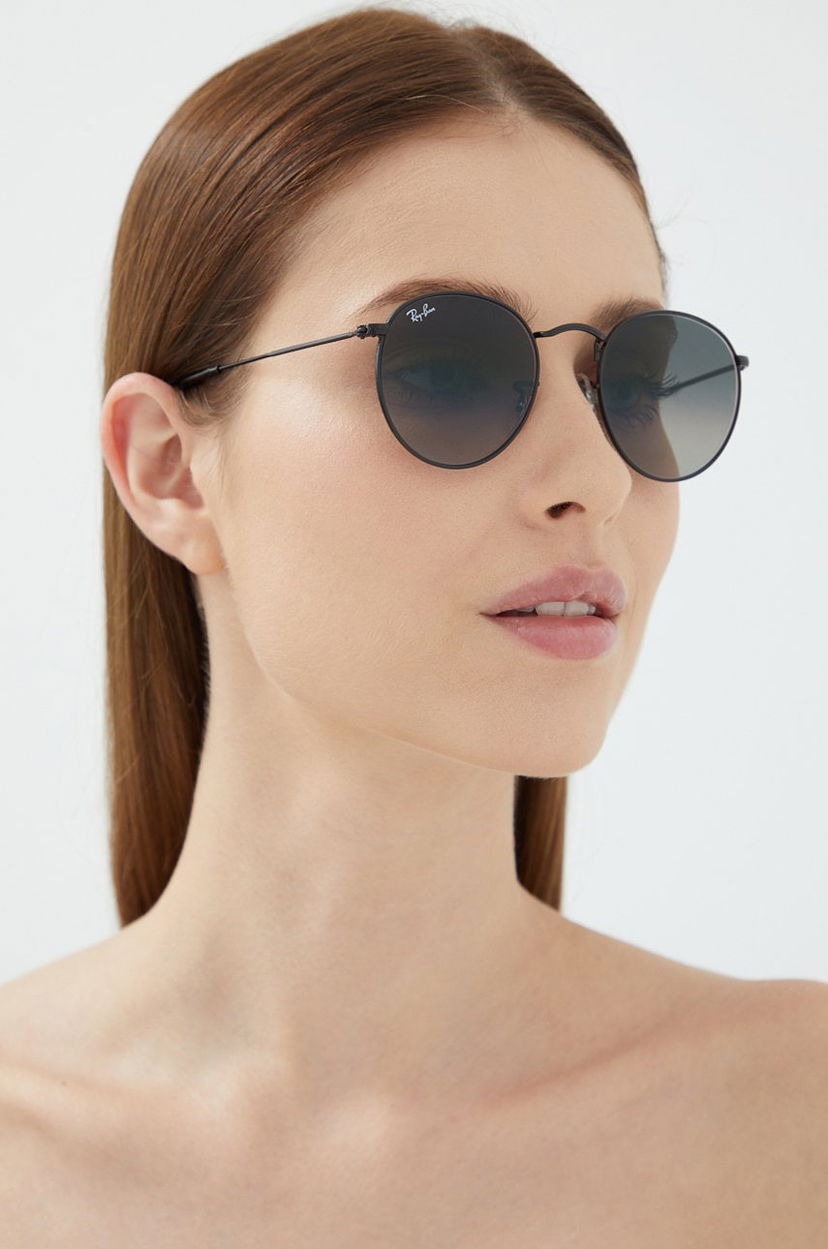 Сонцезахисні окуляри Ray-Ban Ray-Ban Round Metal Sunglasses чорний | 0RB3447N.002/71.53.D
