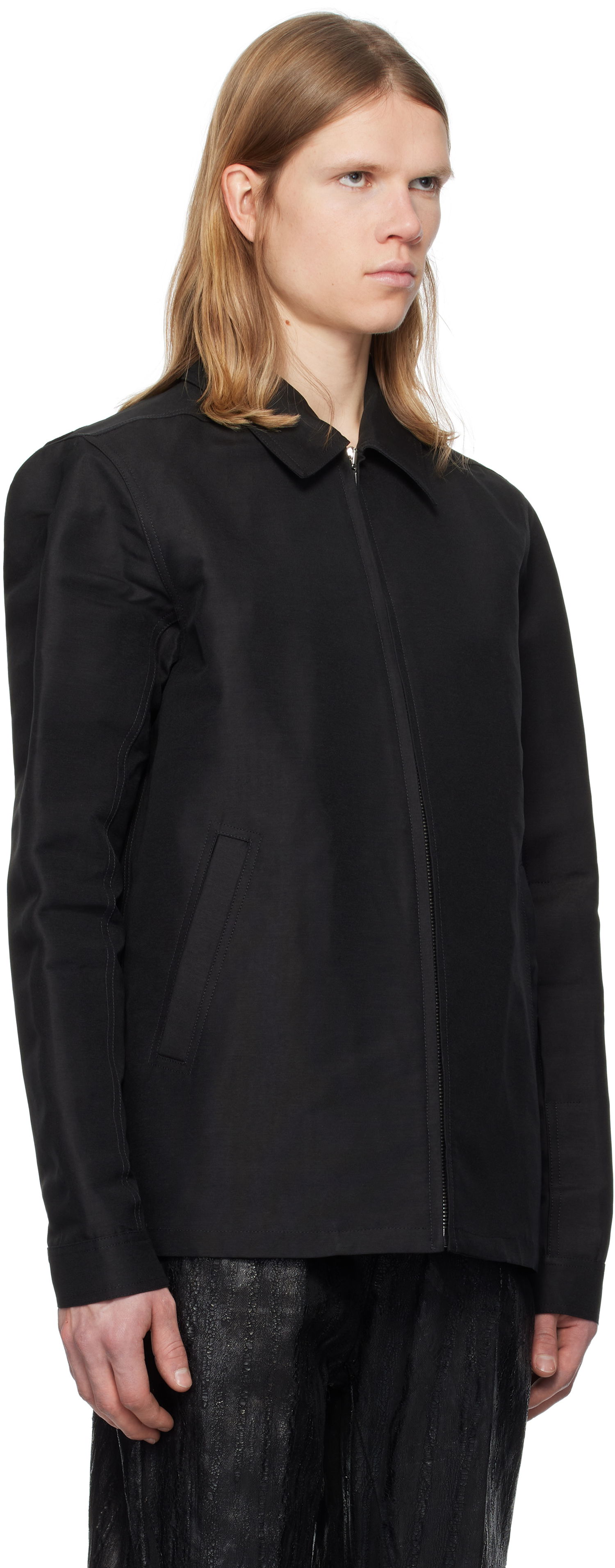 Куртка Rick Owens Rick Owens Hollywood Heavy Brad Jacket чорний | RU01E5764 FH, 1