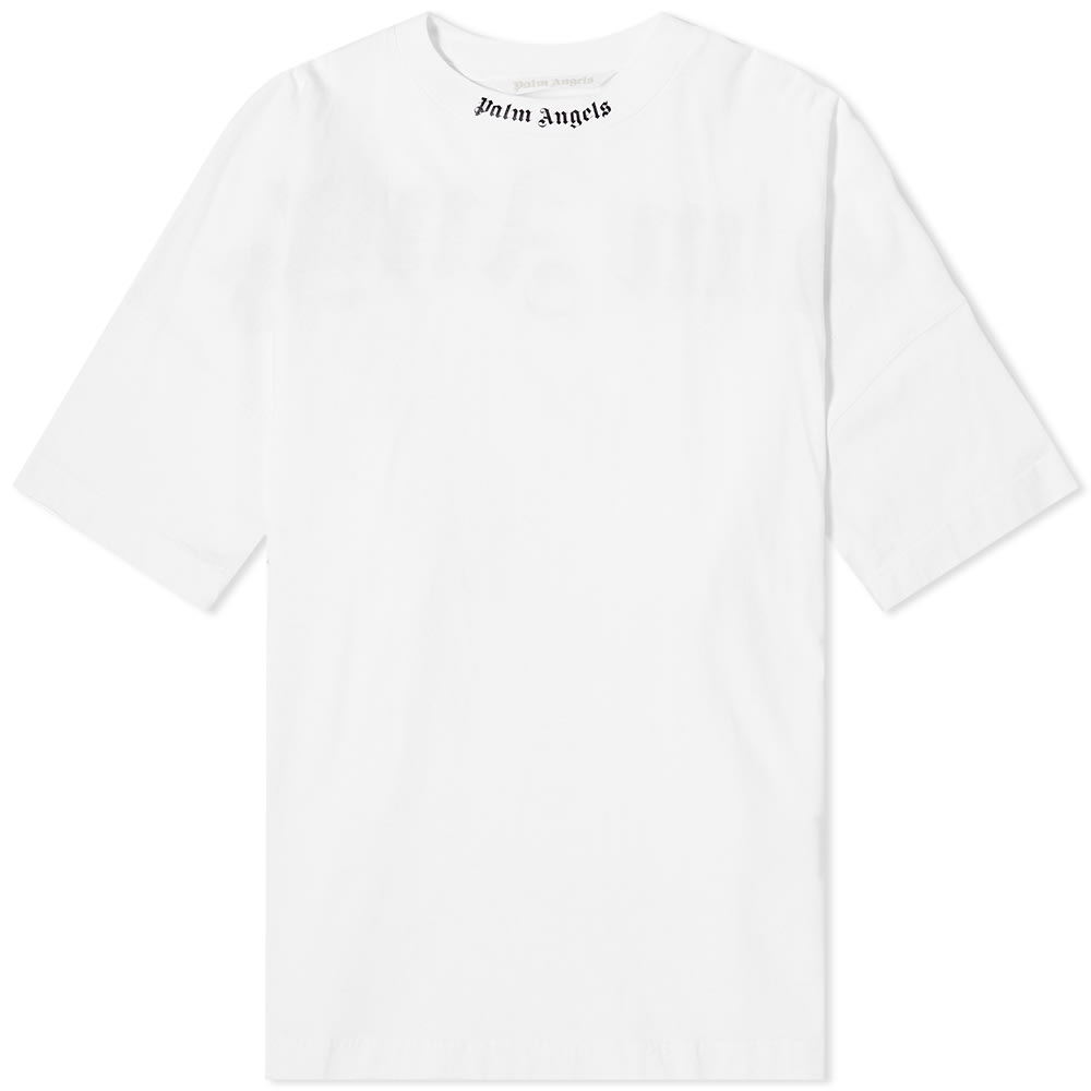 Футболка Palm Angels Classic Logo Oversized Tee білий | PWAA023C99JER0020110, 0