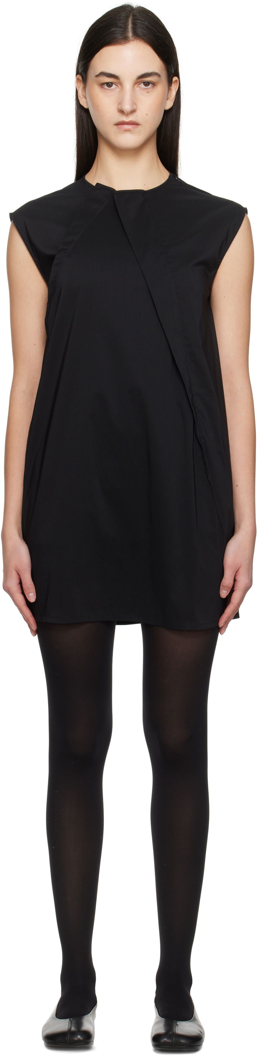 плаття Maison Margiela MM6 Maison Margiela Shirting Darting Mini Dress чорний | S52DA0066 M35043