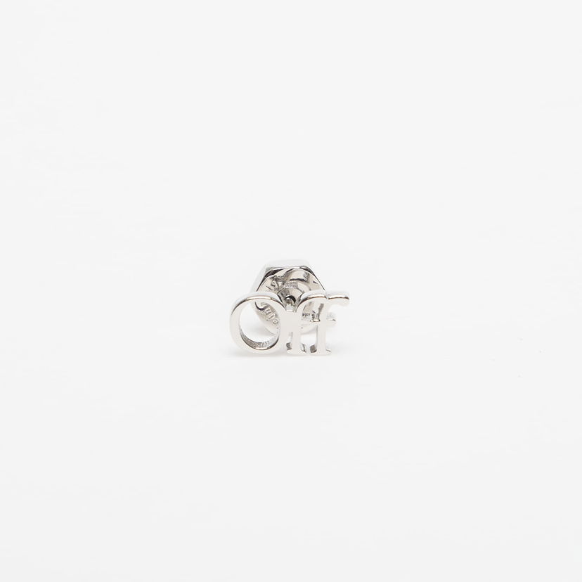 Сережки Off-White Off-White Logo Mono Earring Металік | OMOD063C99MET0017200