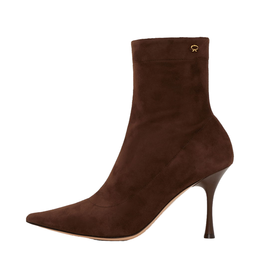 Кросівки та взуття Gianvito Rossi Suede Pointed Toe Boots Коричневий | G73173.85LAC.CSF
