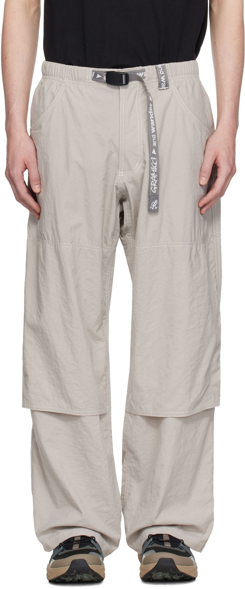Штани and wander Gramicci Edition Nylon Double Knee Trousers бежевий | GUP5-S3004-M