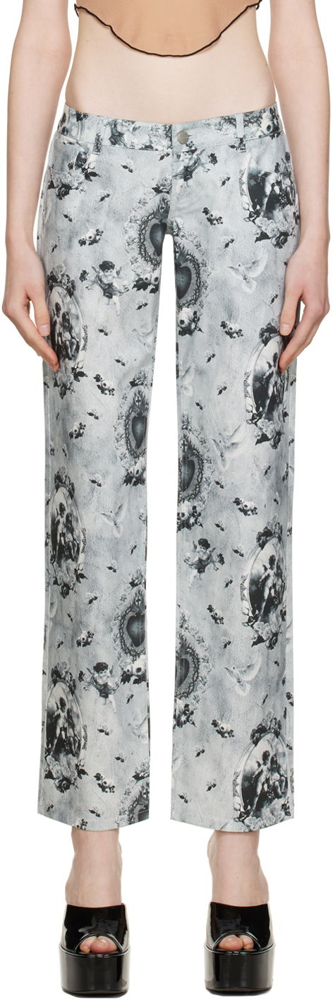 Джинси Miaou Miaou Atlas Print Jeans Сірий | 1023SCPAR