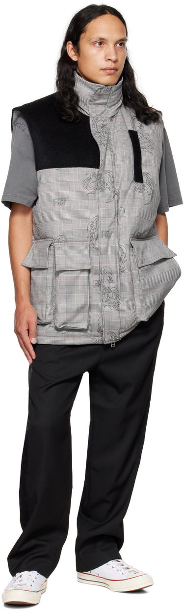 Жилет Feng Chen Wang Feng Chen Wang Printed Down Vest Сірий | FUF14VS02, 3