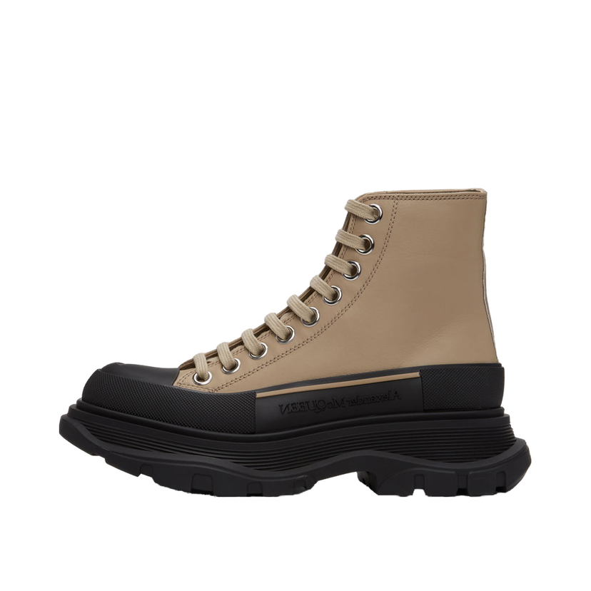 Кросівки та взуття Alexander McQueen Tread Slick High Sneakers бежевий | 633900WHZ62