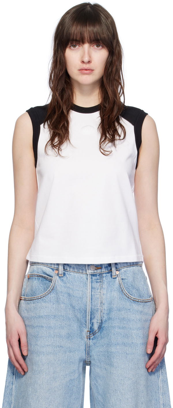 Безрукавка Alexander Wang Alexander Wang.t Raglan Sleeveless T-Shirt білий | 4CC2241467