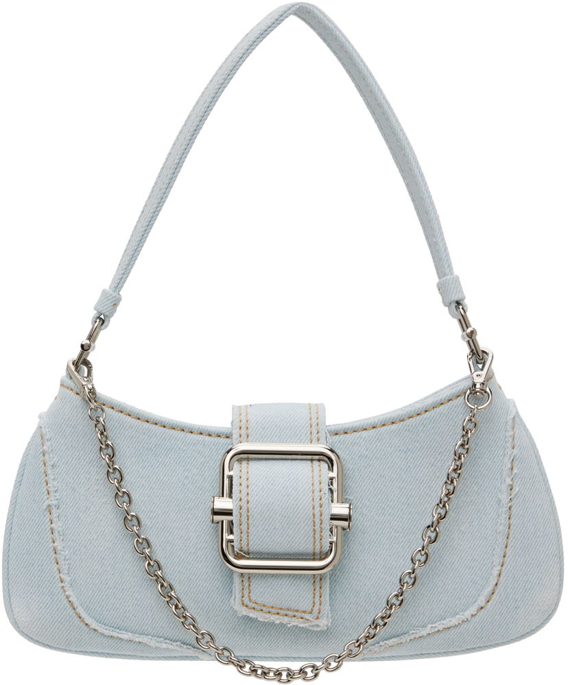 Сумочка OSOI Small Denim Shoulder Bag With Chain Синій | 24SB050-01-03