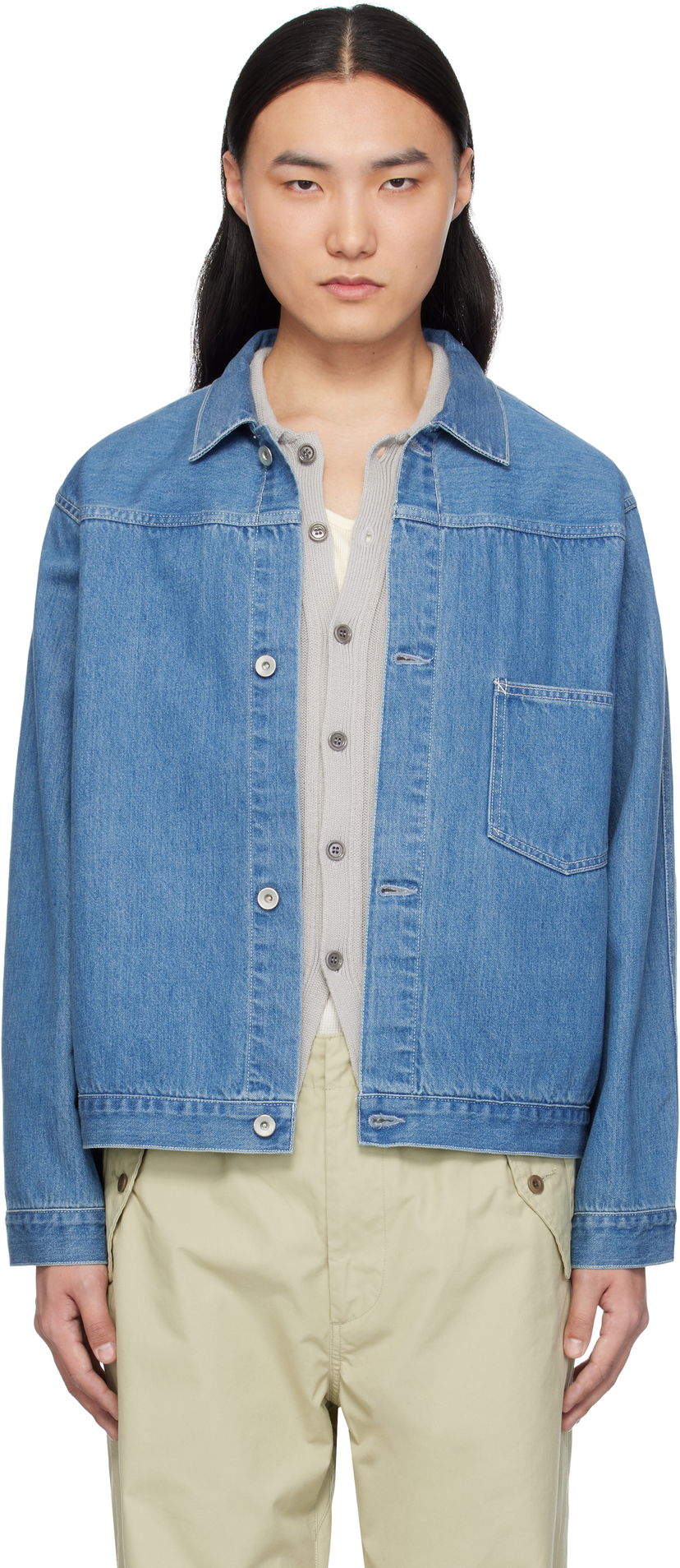 Куртка NANAMICA nanamica Short Denim Jacket Синій | S25SA082U