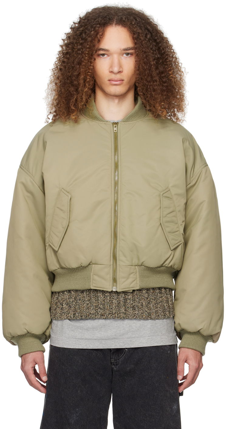 Куртка бомбер We11done We11done Puff Bomber Jacket Зелений | WD-JP0-24-102-U-KK