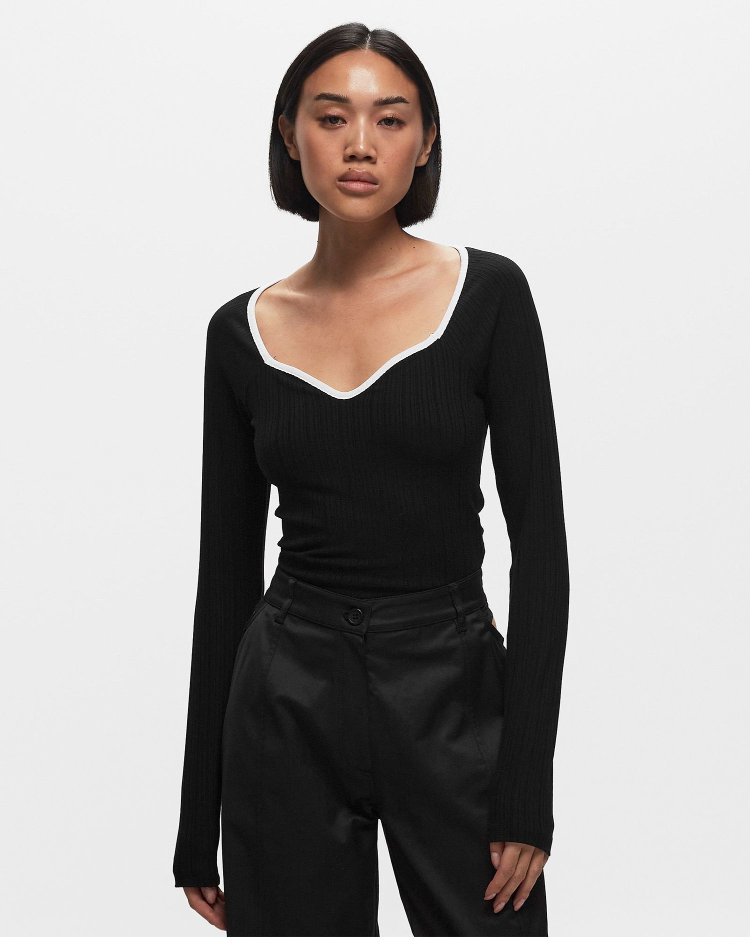 Футболка envii ENCROW LS DEEP TEE чорний | E23500075-BLACK, 1