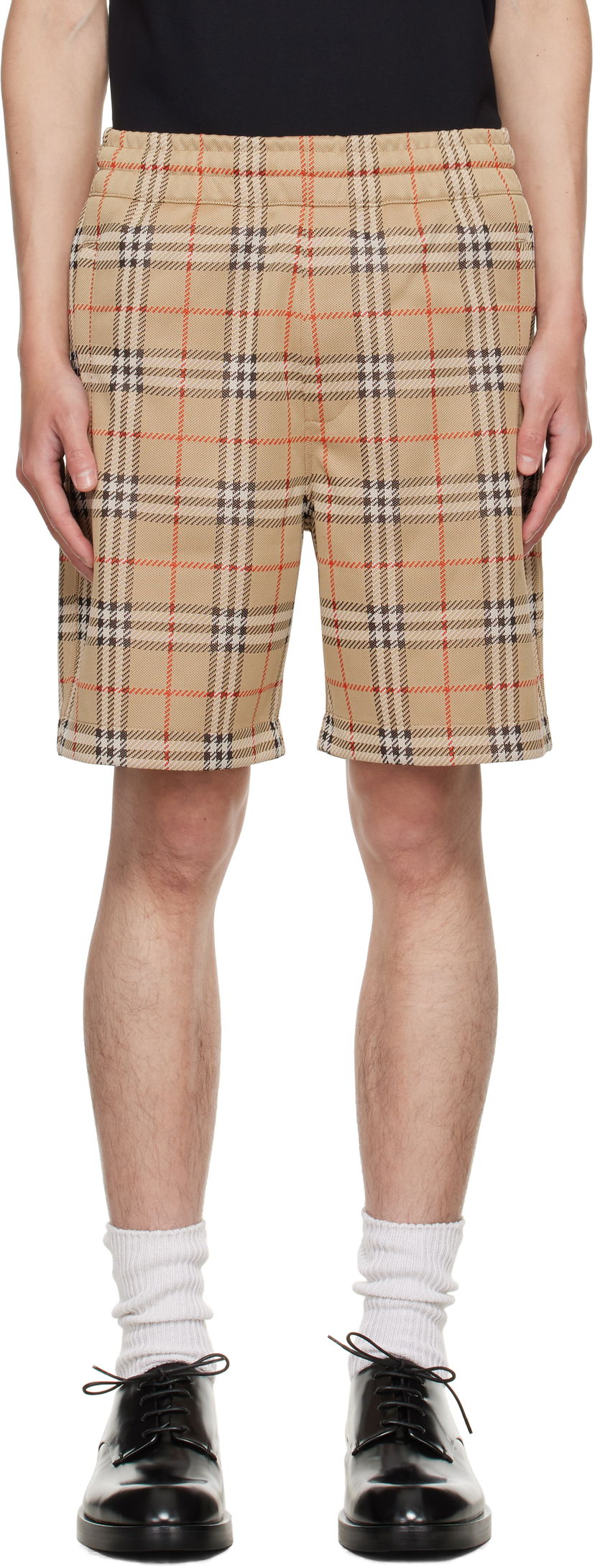 Шорти Burberry Burberry Check Shorts бежевий | 8113850