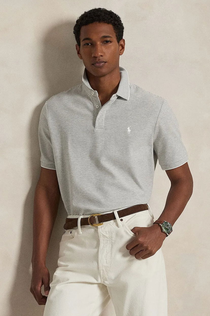 Сорочка поло Polo by Ralph Lauren Polo Ralph Lauren Striped Polo Shirt Сірий | 710963495