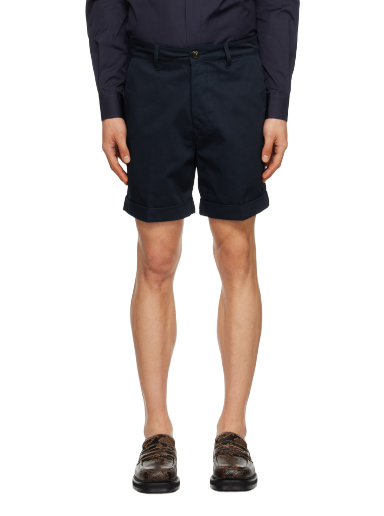 Шорти AMI Rolled Shorts темно-синій | HSO001.CO0020