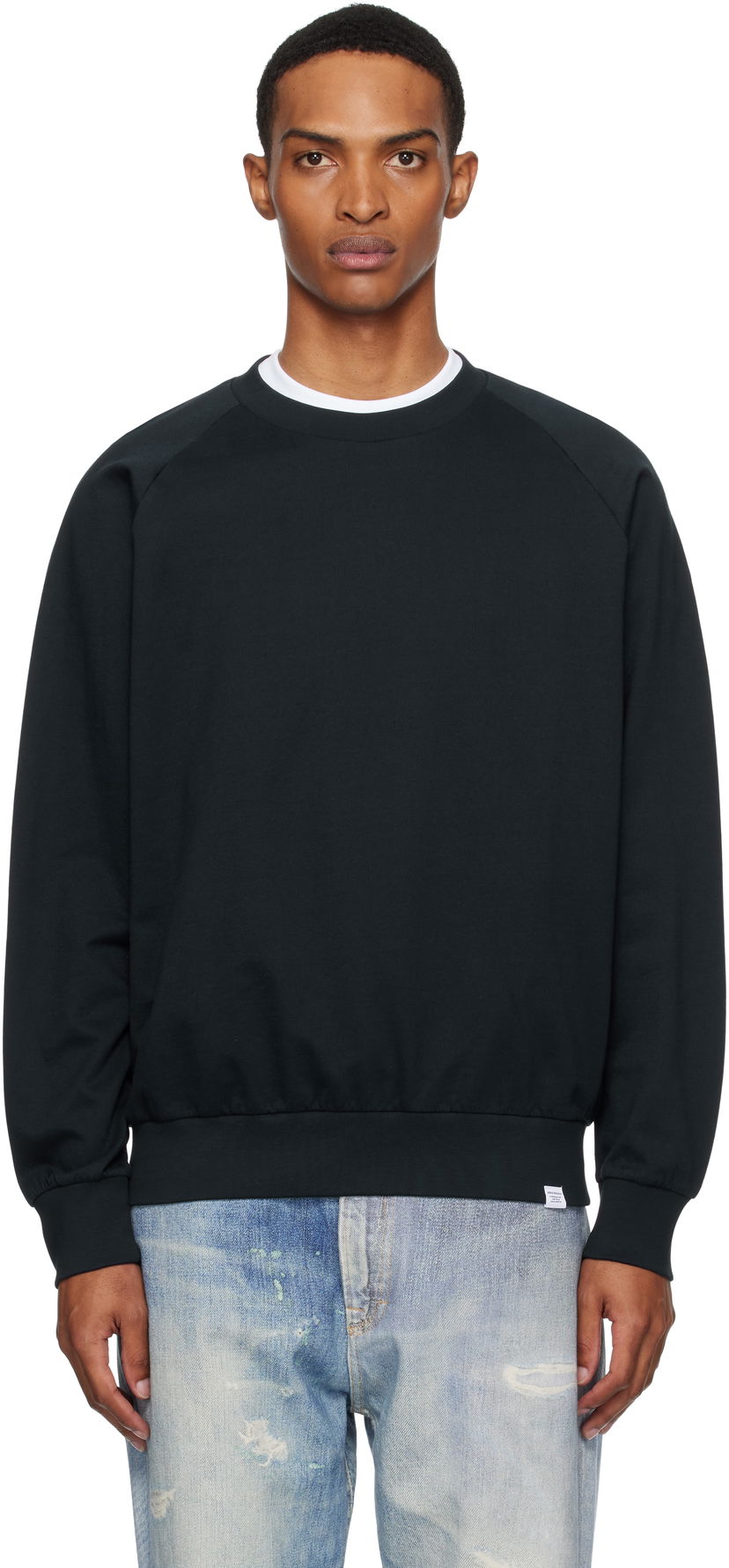 Світшоти NORSE PROJECTS Norse Projects Marten Relaxed Raglan Sweatshirt чорний | N20-1365