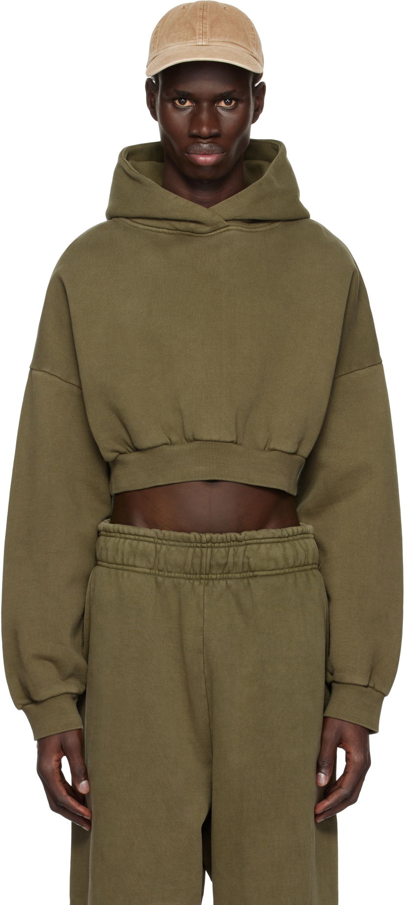 Світшоти Entire Studios Entire Studios Cropped Heavy Hoodie Зелений | ES2392MI