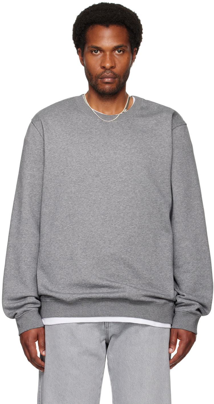 Cветр SKIMS Fleece Lounge Crewneck Sweatshirt Сірий | TP-PLO-5424M