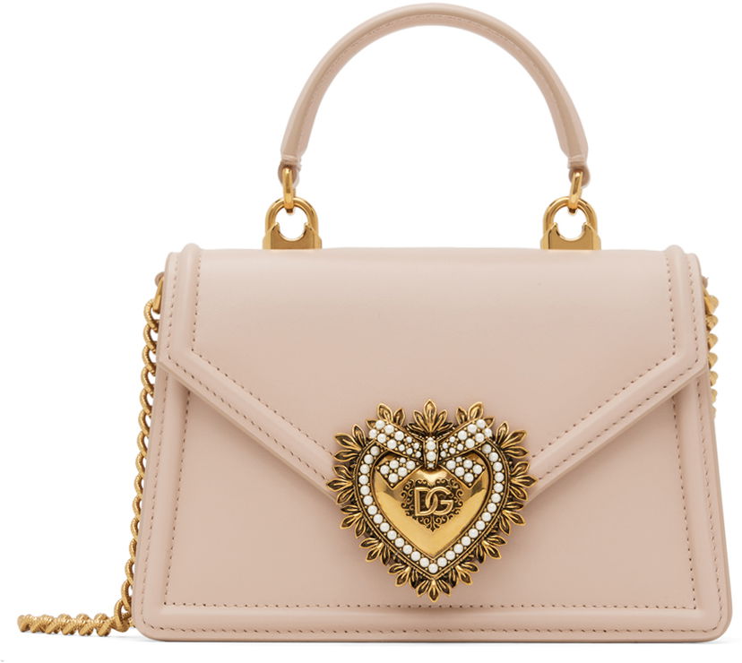 Сумочка Dolce & Gabbana Pink Small Devotion Bag Рожевий | BB6711 AV893