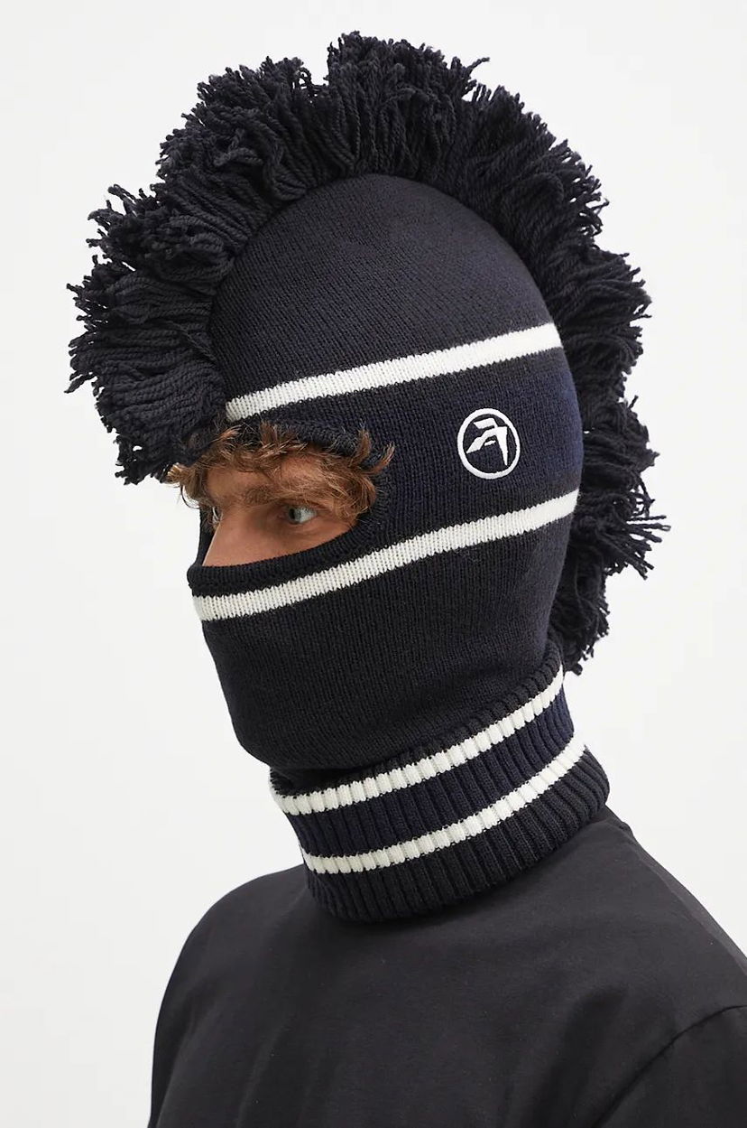 Капелюх Ambush Fringe Knit Balaclava чорний | BMLC001F24KNI0011031