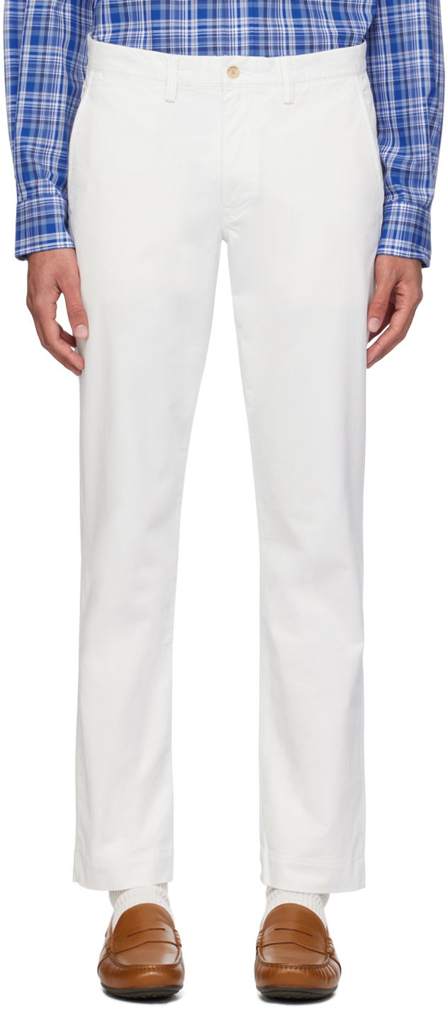 Штани Polo by Ralph Lauren Polo Ralph Lauren Straight Fit Trousers білий | 710690138100