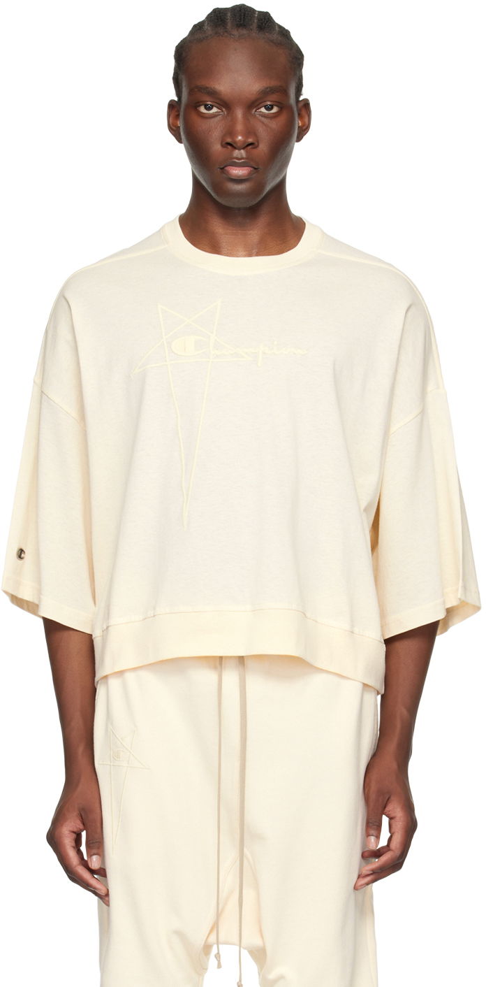 Футболка Rick Owens Edition Tommy T-Shirt бежевий | CM01D9404 CHJER